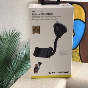 SCOSCHE Universal Phone Mount  Flex Neck For Adjustable Positioning  ( New)